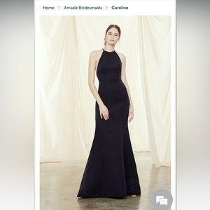 Amsale Caroline Dress in Black- worn once
